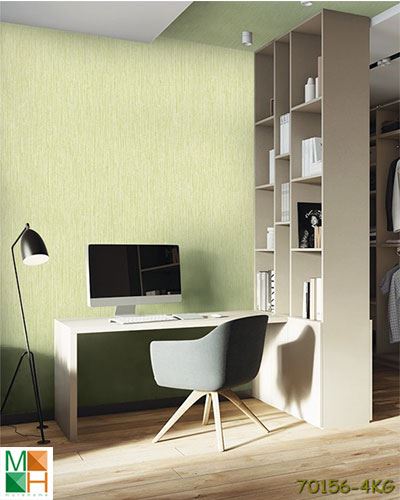 Giấy dán tường chống thấm hàn quốc đơn sắc 70156-4 đẹp