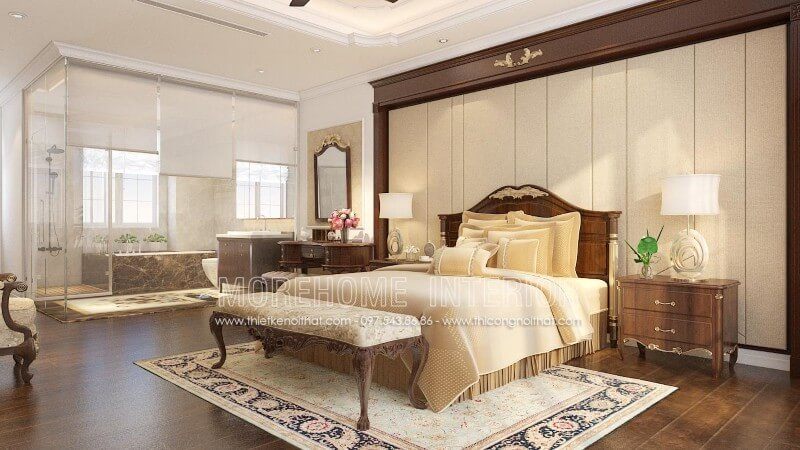 . Tại Hà Nội, có một loại giường ngủ gỗ óc chó có thiết kế tân cổ điển nhẹ nhàng, không quá đặc biệt trong các chi tiết nhỏ nhưng vẫn cung cấp cho không gian một cảm giác sang trọng và độc đáo.